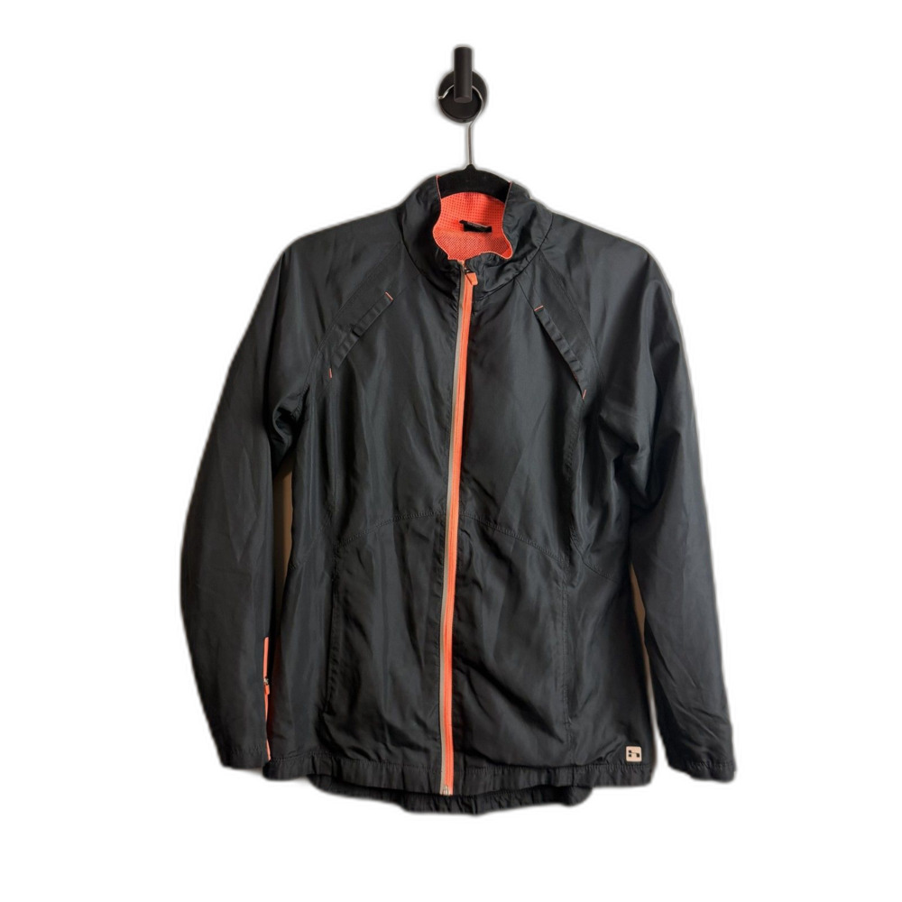 Hind Black Windbreaker Jacket Women’s Size Small Lightweight Athletic Zip Up